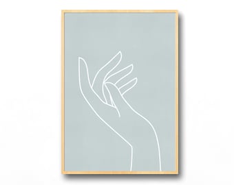 Hand Outline Etsy Hand Outline Etsy