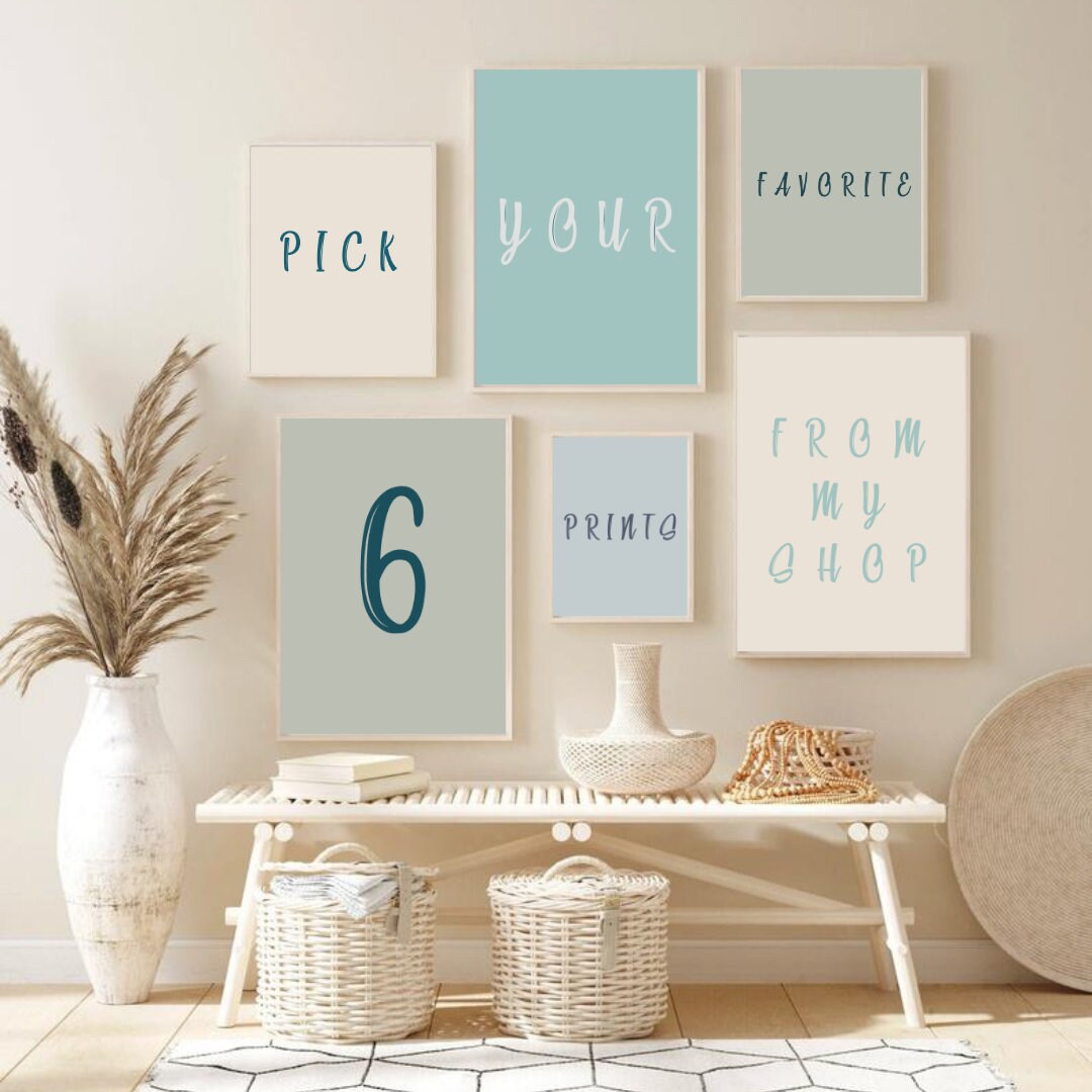 Custom Prints Set, Custom Gallery Wall, Personalized Art Prints, Custom
