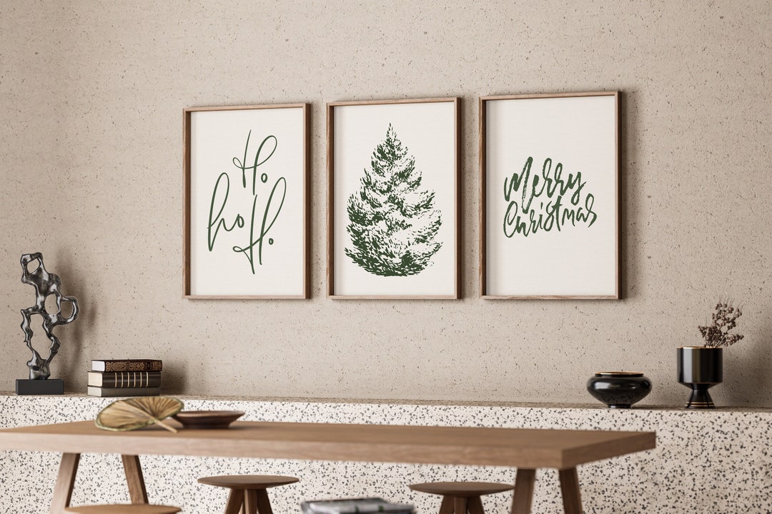 Christmas Wall Art Christmas Prints Christmas Printable Art Etsy