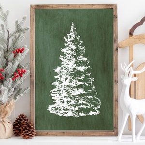 Green Christmas Prints, Set of 2, Christmas Wall Art, Christmas ...