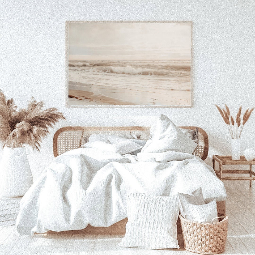 Vintage Coastal Art Vintage Beach Print Neutral Beach Print Etsy Canada