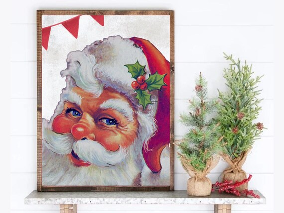 Santa Clause Print Christmas Wall Art Christmas Printable - Etsy