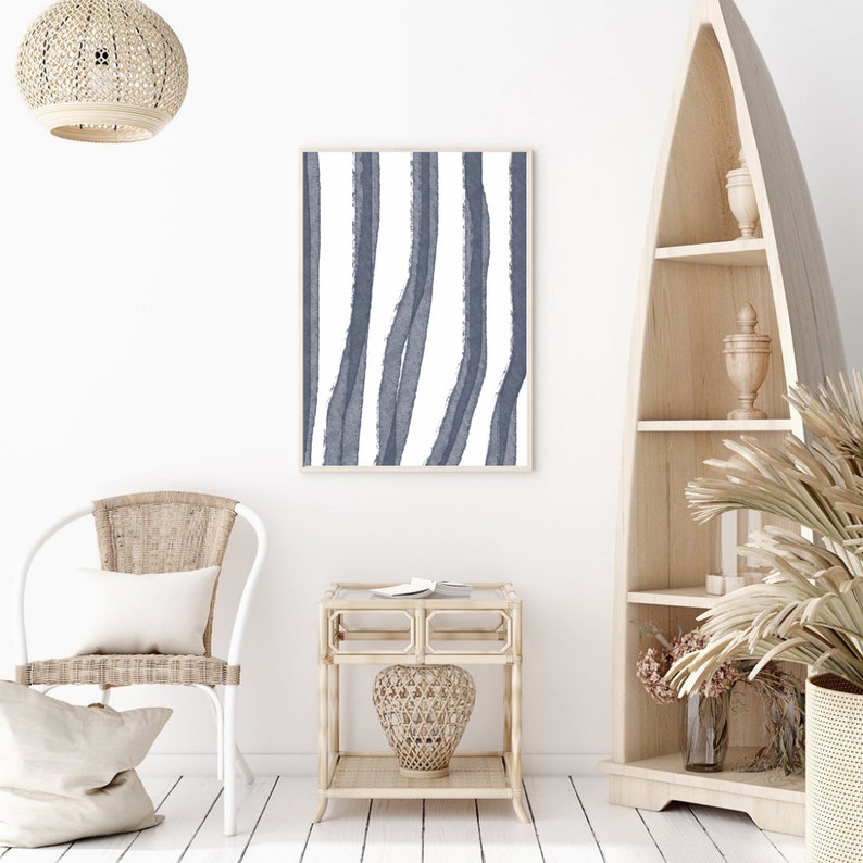 Abstract Beach Art Coastal Gallery Wall Set of 5 Prints Etsy