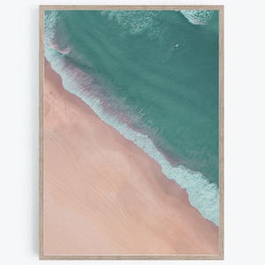 Beach Print, Coastal Wall Art, Aerial Beach Photo, Ocean Print, Beach Printable, Beach House Art, Modern Beach Art, Digital Download