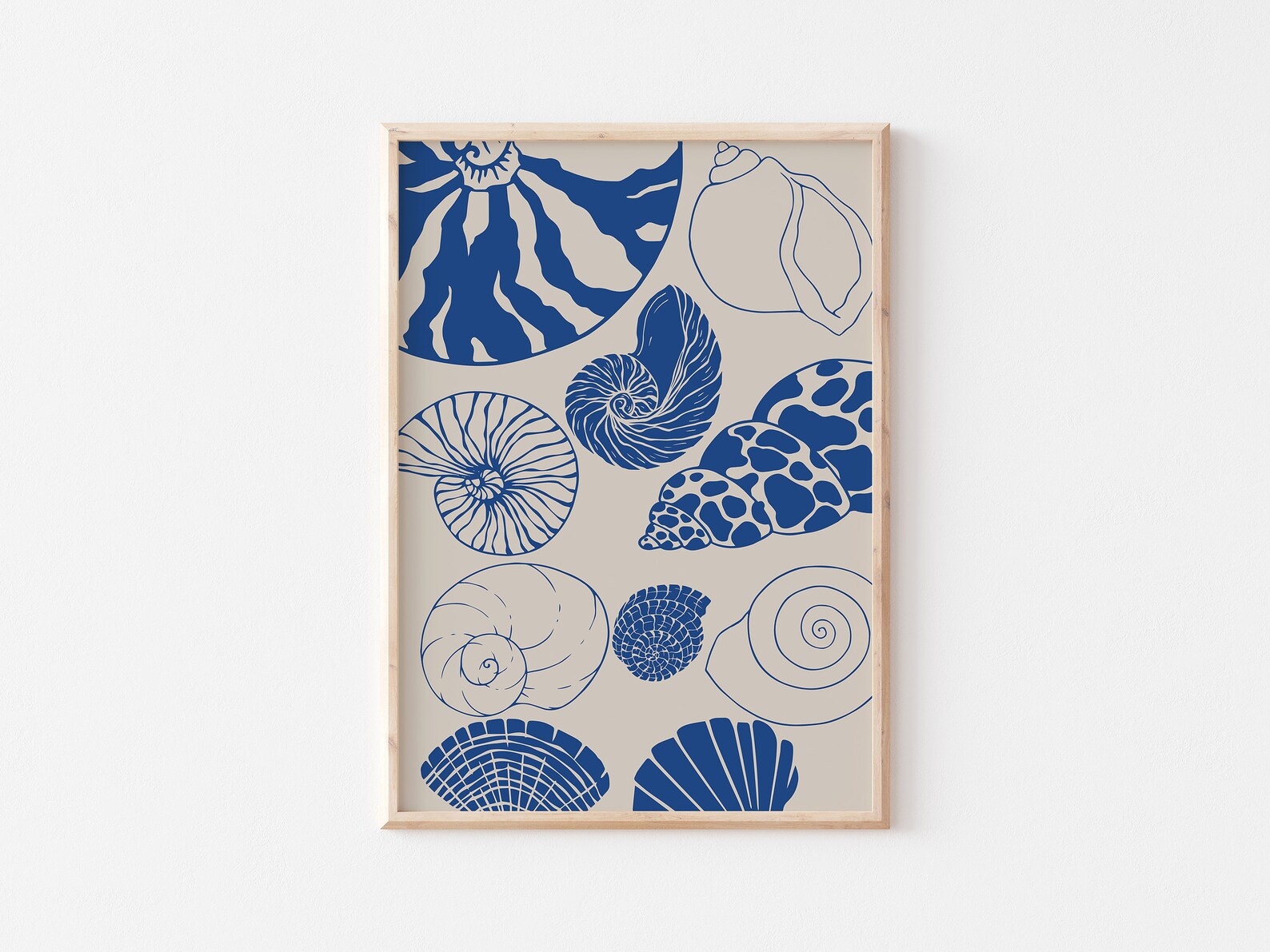 Coastal Prints, Ocean Art, Sea Shell Prints, Blue Beach Prints, Beachy ...