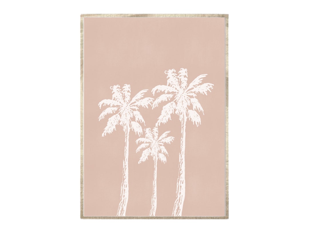 Palm Tree Print, Palm Trees Art, Tropical Wall Art, Boho Beach Decor ...