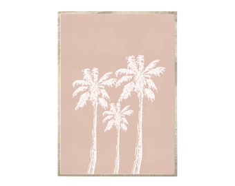 instant download Breeze Beach tropical bright photo Mint Palm Trees digital print sun wall art palm trees