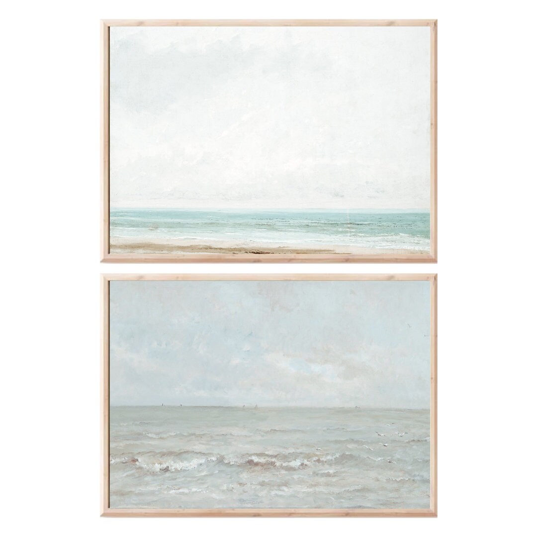 Vintage Coastal Wall Art Vintage Gallery Wall Beach Etsy