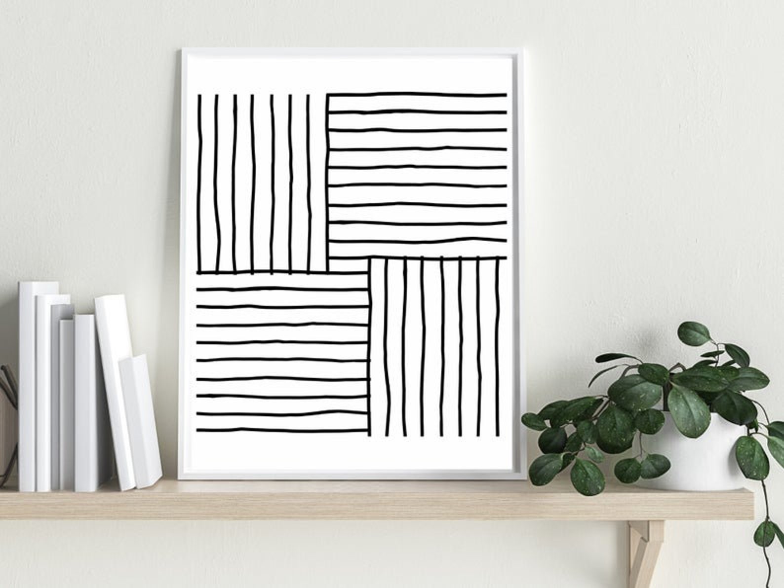 Printable Wall Art Black and White Gallery Wall Set of 6 - Etsy