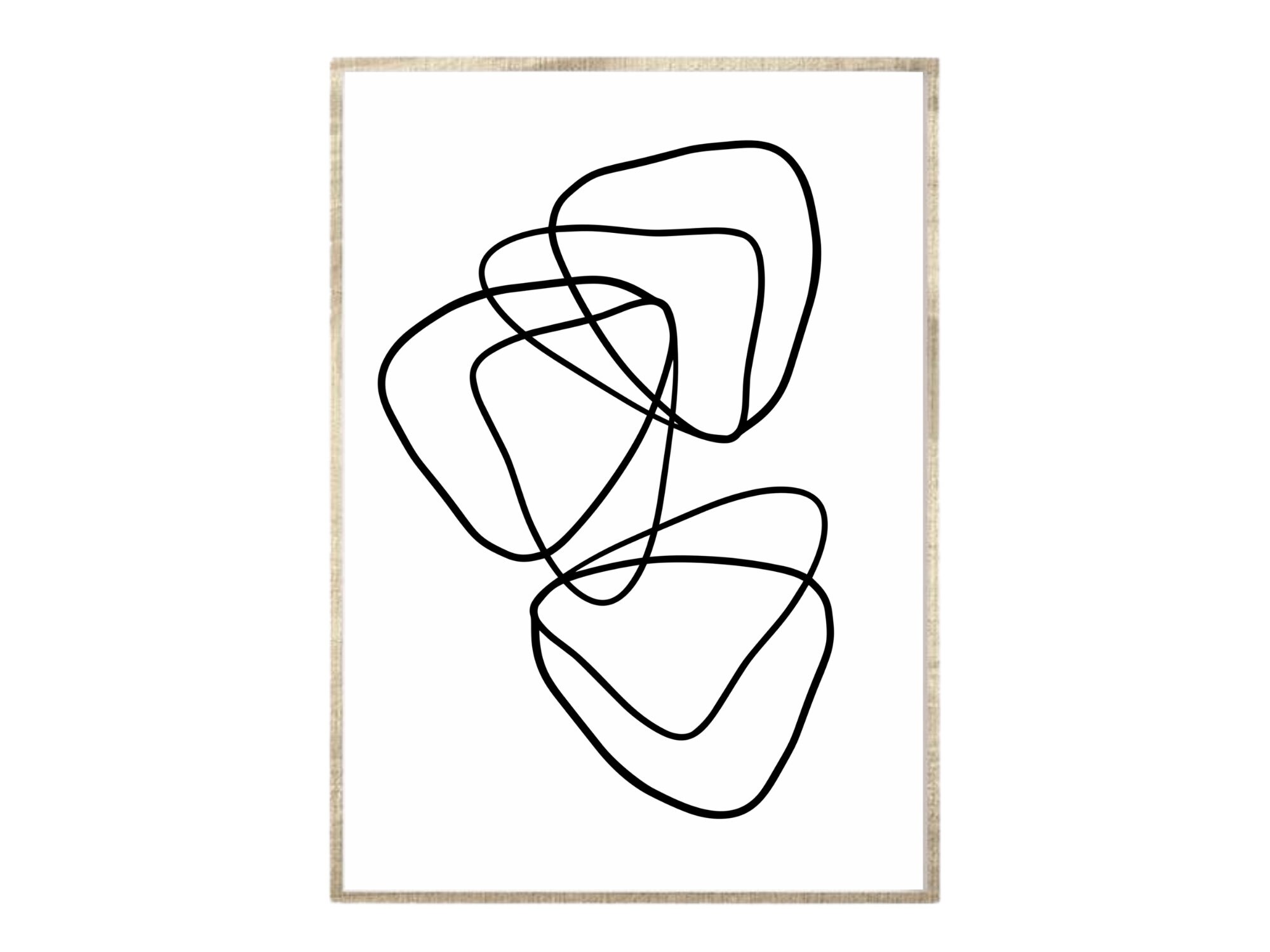 Black and White Wall Art Black Abstract Art Abstract Line Etsy