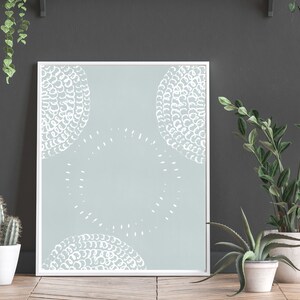 Abstract Art Print, Turquoise Wall Printable, Simple Wall Art, Beach ...