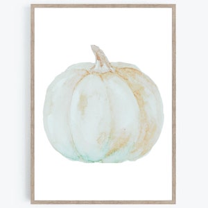 Pumpkin Printable, Fall Prints, Modern Fall Decor, Watercolor Pumpkin, Modern Halloween Decor , Boho Autumn Decor, Instant Download