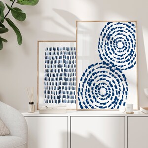 Navy Blue Wall Art, Navy and White Prints, Set of 2 Prints, Coastal Art ...