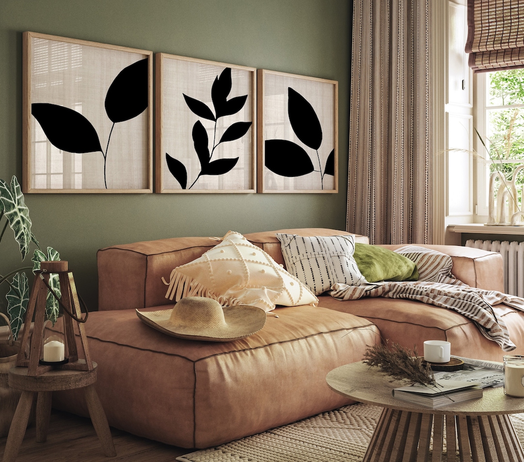 Modern Floral Art, 3 Piece Wall Art, Botanical Print Set, Botanical ...