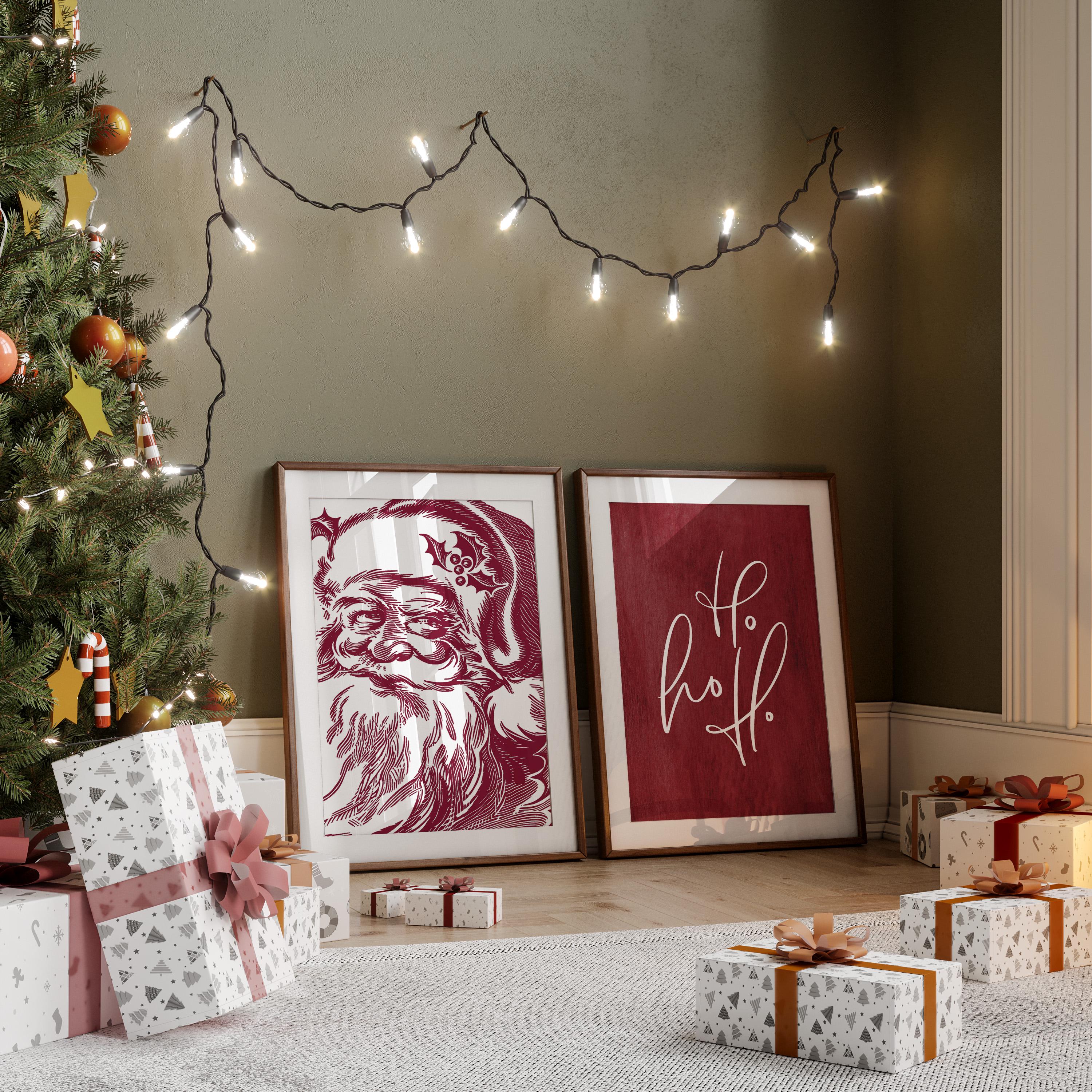 PEUTIER Riesiges Weihnachts-Malposter 110x80 Cm – Mit 12 Stiften & Vorlage, Perfekt Für Kinderpartys