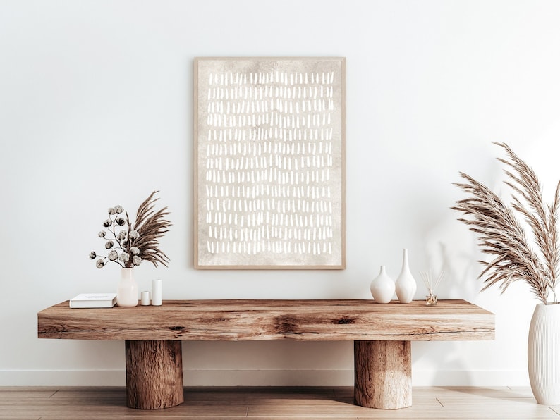 White Abstract Wall Art Printable Wall Art Beige Print Etsy
