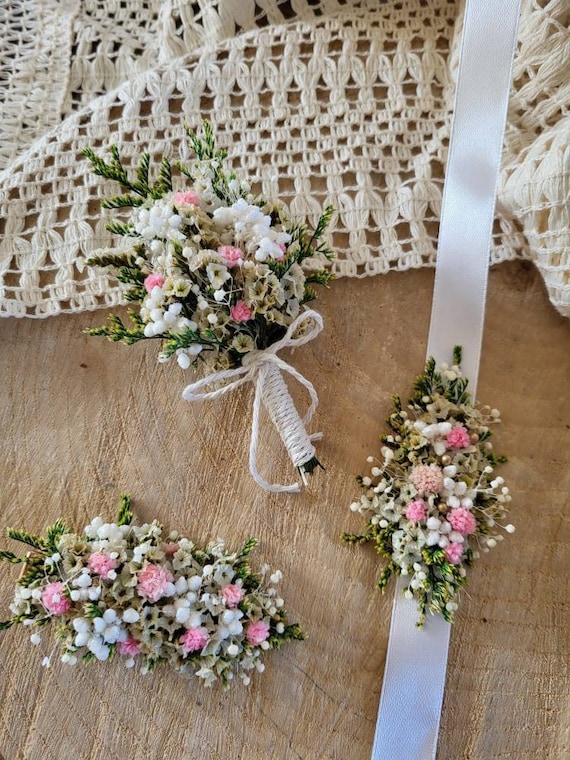 Dried & Stabilized Flower Bracelet Flower Accessory Wedding 
