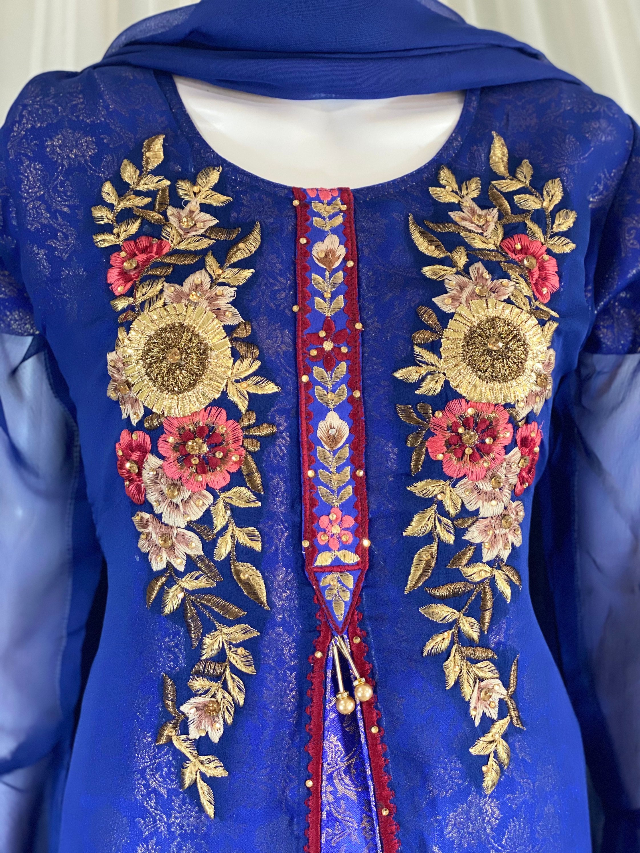 Pakistani dresses with embroidery light weight dress | Etsy