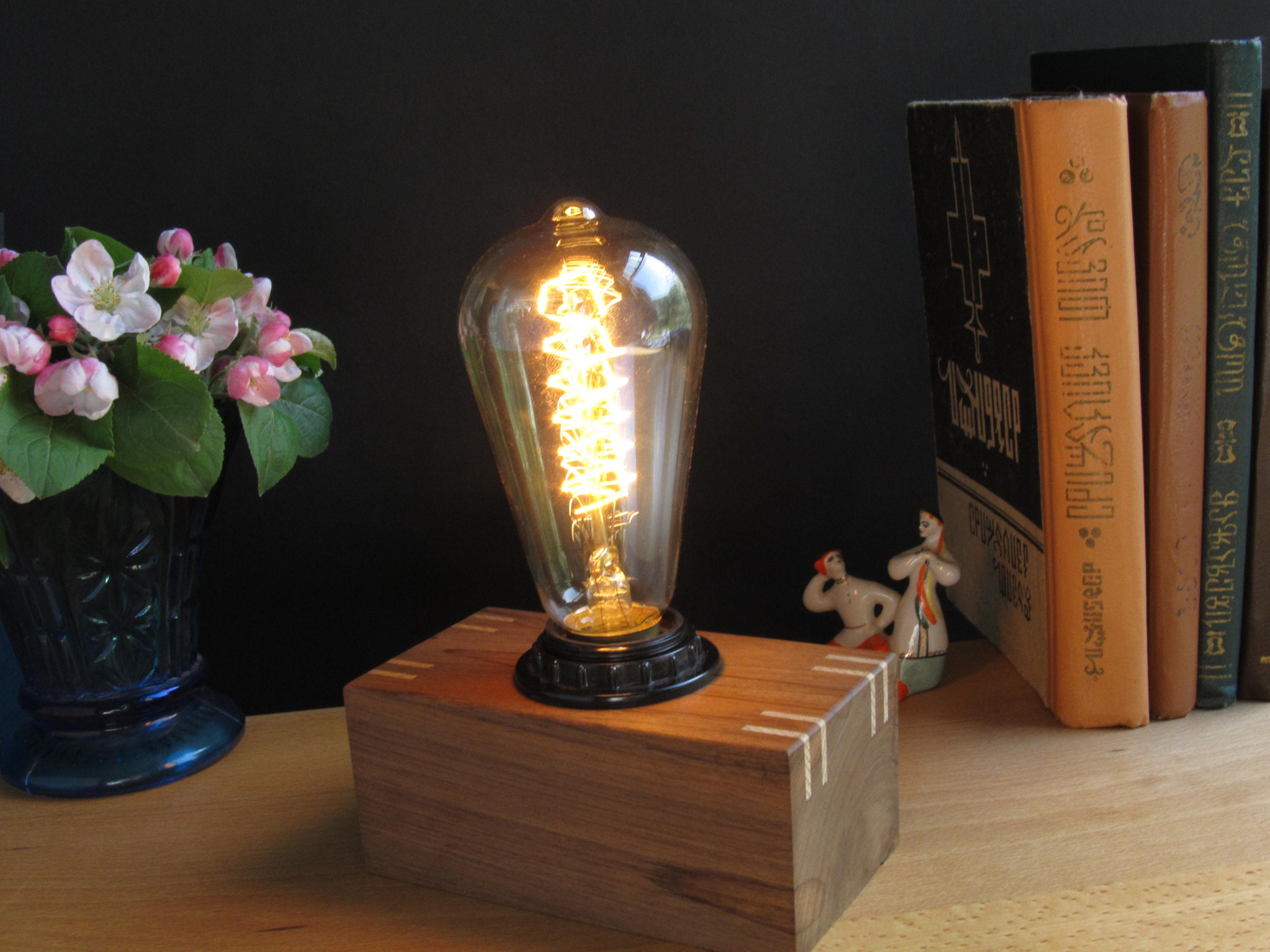 Edison Tischlampe mit hochwertiger 3 Glühbirne industrielle | Etsy