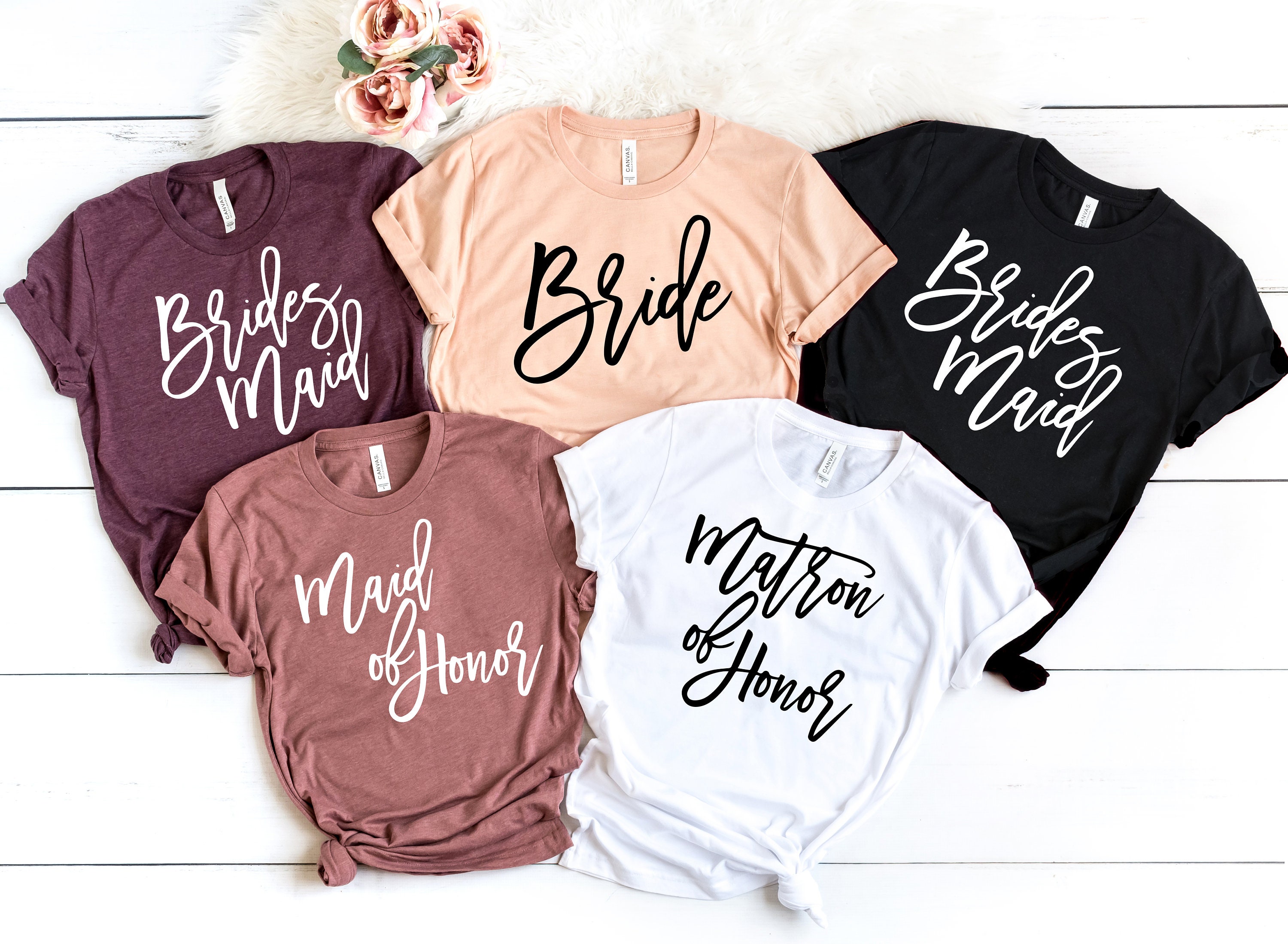 Bride Squad Shirt Maid Of Honor Shirt Matron Of Honor Shirt | Etsy