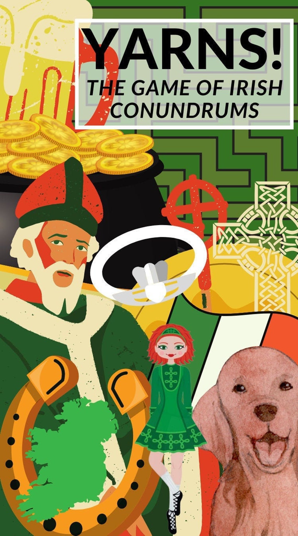 Yarns The printable digital game for your St. Patrick's Etsy