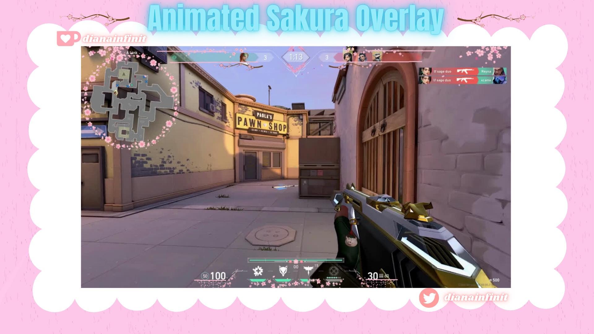 Valorant Animated Sakura Overlay - Etsy