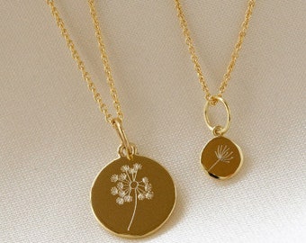 Mother Daughter Dandelion Necklace Set for 2 Mother of Daughters Jewelry Castom jewelry Personalized necklace