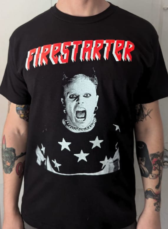The Prodigy プロディジー　Firestarter 公式　Tシャツ　L The Prodigy Tshirt Firestarter - Etsy