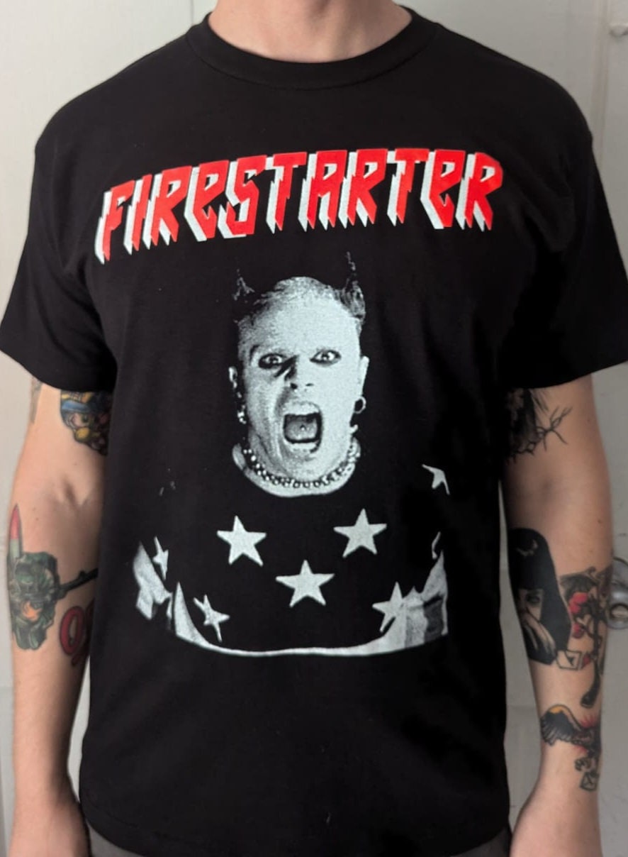 The Prodigy プロディジー　Firestarter 公式　Tシャツ　L The Prodigy Tshirt Firestarter - Etsy