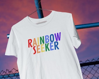 Cherche arc-en-ciel, chemise arc-en-ciel, chemise arc-en-ciel pour femme, t-shirt arc-en-ciel, t-shirt arc-en-ciel, t-shirt arc-en-ciel, chemise arc-en-ciel pour homme, cadeau arc-en-ciel