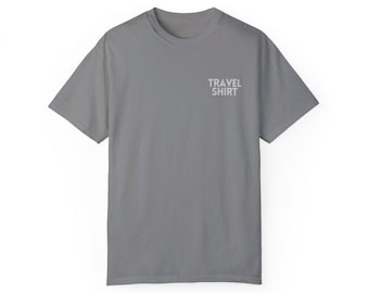 Travel Shirt - T-shirt unisexe teint en pièce