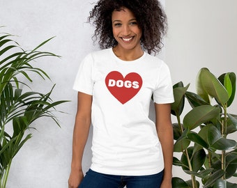 T-shirt graphique Heart Dogs - Dog Lover Apparel