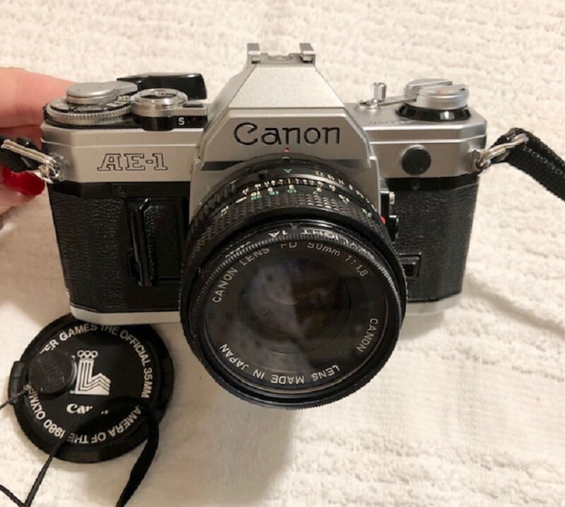 Canon AE-1 & FD 50mm F1.8 S.C.　#9256 Amazon.com: Canon 50MM f1.8 FD Mount Lens for SLR Canon A-1