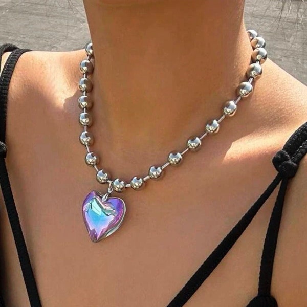 Ball chain necklace 90s Clearance
