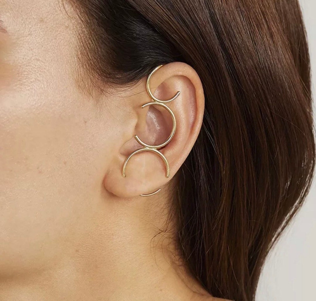 Hoop Loop Ear Climber Cuff Wrap Etsy