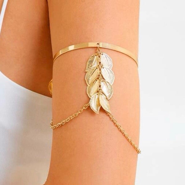 Gold Arm Cuff Etsy
