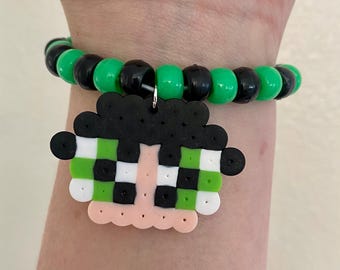 Buttercup - Powerpuff Girls - Kandi-armband single - Rave EDM Festival PLUR