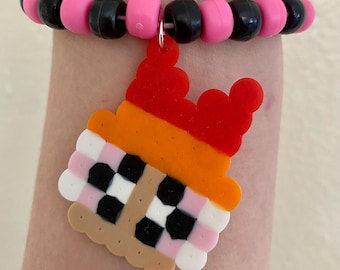 Blossom - Powerpuff Girls - Kandi-armband single - Rave EDM Festival PLUR