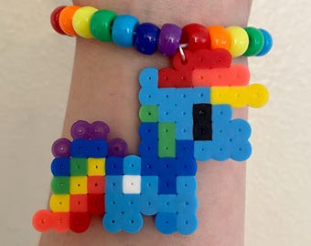 レインボーダッシュ - MLP - マイリトルポニー - キャンディブレスレットシングル - レイブEDMフェスティバルPLUR