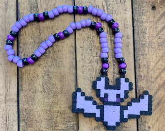 Collar Bat Kandi - Morado - Pastel - Gótico - Kawaii - Kidcore - Rave - PLUR - Festival - EDM