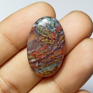 Cabochon de chrysocolle en cuivre natif de haute qualité, pierre précieuse de calcédoine en cuivre natif de haute qualité, forme ovale, 26x16x6mm, pierre précieuse en vrac