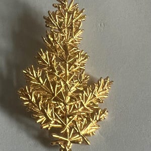 Vintage Orchid leaf, 24 ct Gold Dipped Real