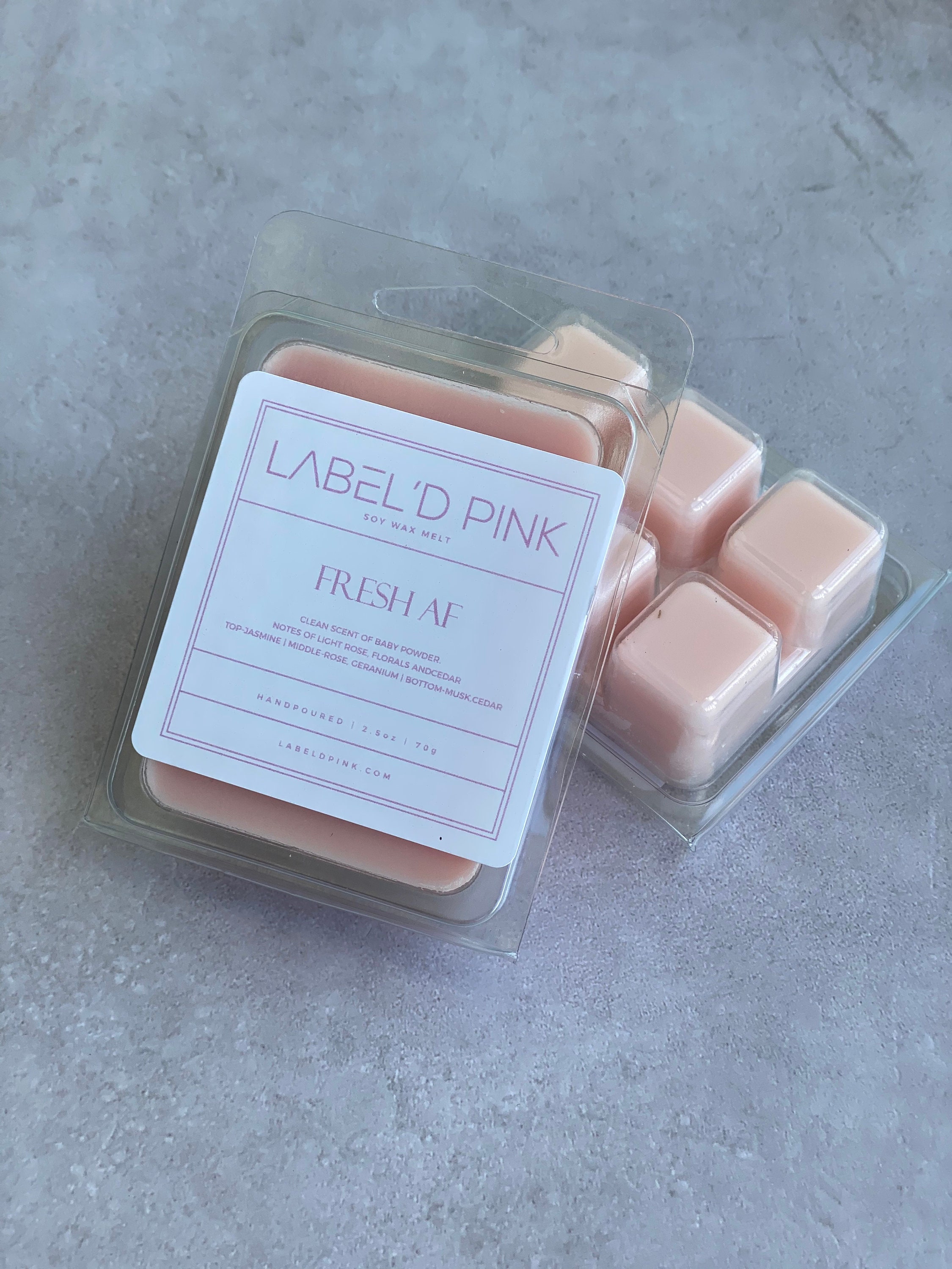 Fresh AF Wax Melts Baby Powder Clean Scent Etsy