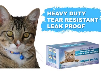 Whisker city cat pan top liner with drawstring 30 jumbo