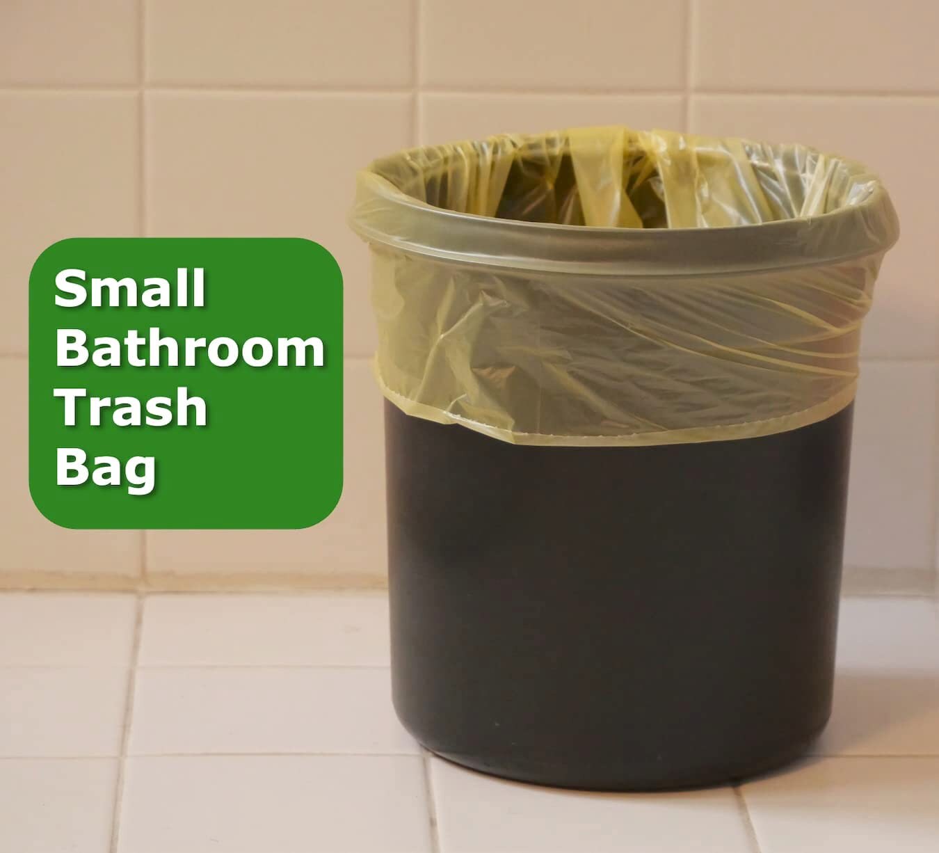 1.2 Gallon Colored Garbage Bags Bathroom Trash Can Liners 420 Count, 6  Colors 