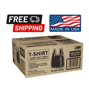Small T shirt Carry out Bags Thank You Shopping Bags 7 X 5 X 15 2 000 Ct. Etsy