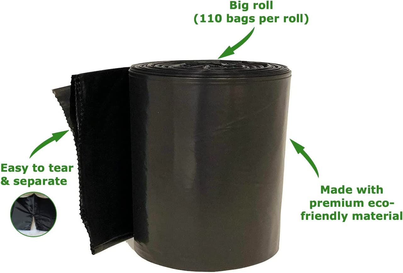 2-4 Gallon Black Small Auto Car Trash Bags 440 Bags Bathroom Garbage Bags  Plastic Wastebasket Can Liners 440 Count 