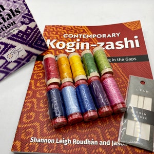 Contemporary Kogin-zashi Set: Aurifil Threads, Needles, and Contemporary Kogin-zashi book by Shannon Leigh and Jason Mullett-Bowlsby