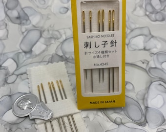 Cosmo Lecien Hidamari Sashiko Needles, assorted sizes