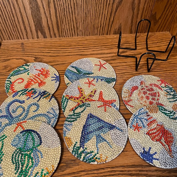 Diamond Painting Coasters - 8 per set